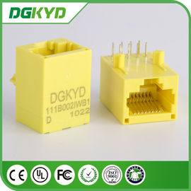 Base amarilla del color 100 - TX Rj45 sin blindaje Jack modular DGKYD111B002IWB1D
