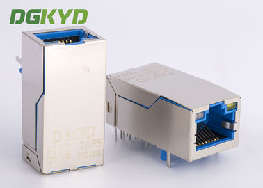 Enchufe registrado PoE+ del puerto el 1000M del conector hembra del conector RJ45 de Gigabit Ethernet solo
