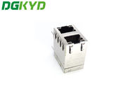 DGKYD21Q418DF5A2D2057 Metal Shielded Cat6a Rj45 Connector 2x1 Stacked