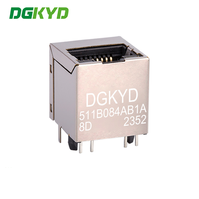 DGKYD511B084AB1A8D Vertical RJ45 Transformer 100Mbps Integrated Filter Crystal Head Up Network Interface