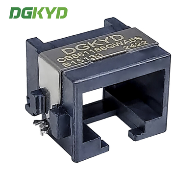 Single Port Sinking Plate 8.6 RJ45 Ethernet Connector SMD Interface Half Package Shielding DGKYDCB861188GWA5SB15133