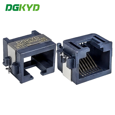 Single Port Sinking Plate 8.6 RJ45 Ethernet Connector SMD Interface Half Package Shielding DGKYDCB861188GWA5SB15133