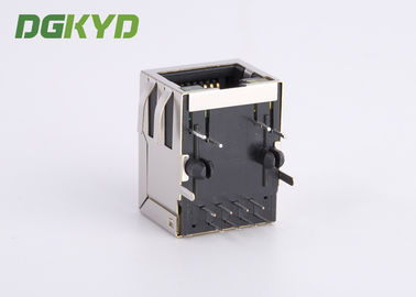 Surface Mount Shielded RJ45 Single Port Jack With Ethernet Filter G/Y LED