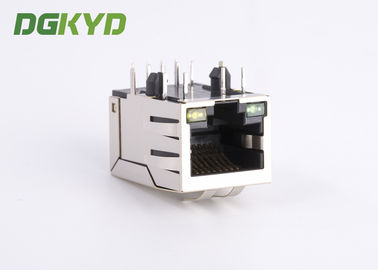 Surface Mount Shielded RJ45 Single Port Jack With Ethernet Filter G/Y LED