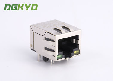 Surface Mount Shielded RJ45 Single Port Jack With Ethernet Filter G/Y LED