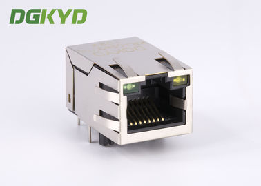 100MB Shield Ethernet RJ45 Modular Jack with manetic transformer Tap Up 25.4mm