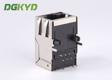 100MB Shield Ethernet RJ45 Modular Jack with manetic transformer Tap Up 25.4mm