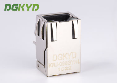 100MB Shield Ethernet RJ45 Modular Jack with manetic transformer Tap Up 25.4mm
