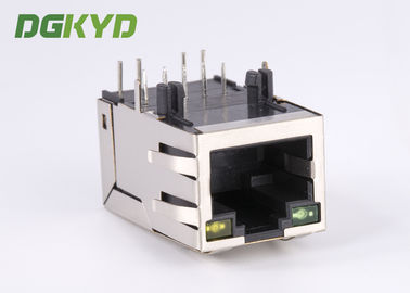 100MB Shield Ethernet RJ45 Modular Jack with manetic transformer Tap Up 25.4mm