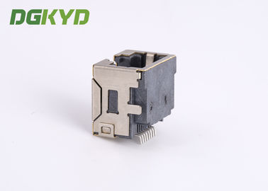 Custom Shield 8p8c SMD Rj45 Keystone Jack , Extra Low Profile Ethernet Connector KRJ-85A85MMNL