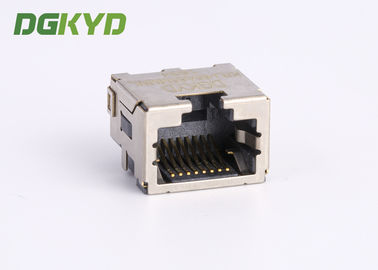 Custom Shield 8p8c SMD Rj45 Keystone Jack , Extra Low Profile Ethernet Connector KRJ-85A85MMNL