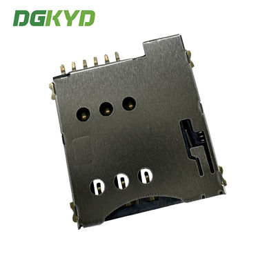 MICRO-SIM Card Holder PUSH 1.35H 6PIN Telephone Card Holder DGKYDSIM135H6A6A2Y3WS286