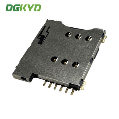 MICRO-SIM Card Holder PUSH 1.35H 6PIN Telephone Card Holder DGKYDSIM135H6A6A2Y3WS286