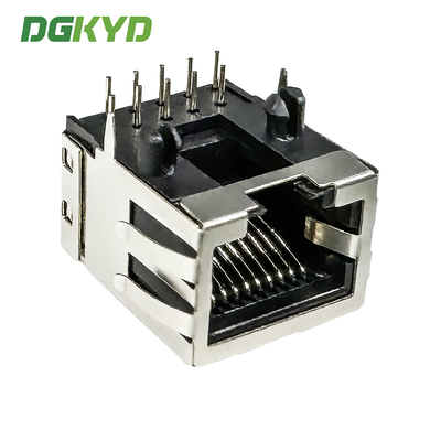 RJ45 Interface Socket 10P10C With Shielded Ethernet Port Connector DGKYD56221111HWA1DY1