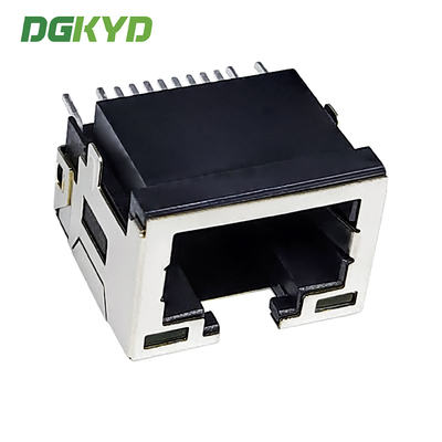 RJ45 Connector SMD Connector Sinking Board 8.5 With Light 8P8C Patch Type DGKYDCB851188AB1W6SB1075