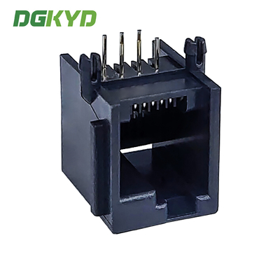 Full Plastic Lightless RJ11 Ethernet Connector 6P6C Left Buckle DGKYD5523LE1166IWA1DY4