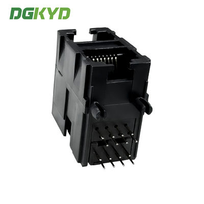 RJ45 network port 2X1 stacked built-in non variable filter, no light, all plastic network interface DGKYD59212188IWA1DY1G