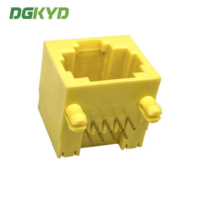 RJ45 horizontal interface without light or shielding, yellow network socket DGKYD561188IWB1DY1027