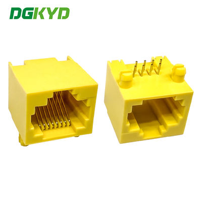 RJ45 horizontal interface without light or shielding, yellow network socket DGKYD561188IWB1DY1027