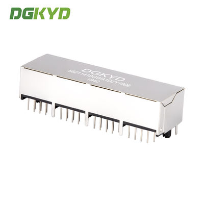 1X4 Ethernet shielded connector RJ45 female socket horizontal interface DGKYD56211418GWA1D2Y1006