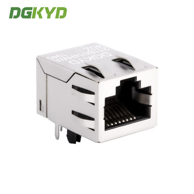 RJ45 network port connector 100Mbps integrated transformer without light and wing DGKYD211B014HWA4DZ