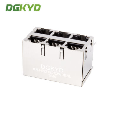 RJ45 multi port connector industrial network interface network port socket 8P8C KRJ-5921S2X3WDENL