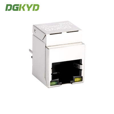 Custom 180 degree top insertion gigabit ethernet RJ45 Receptacle connector for IoT  DGKYD511Q009AC1A1D068
