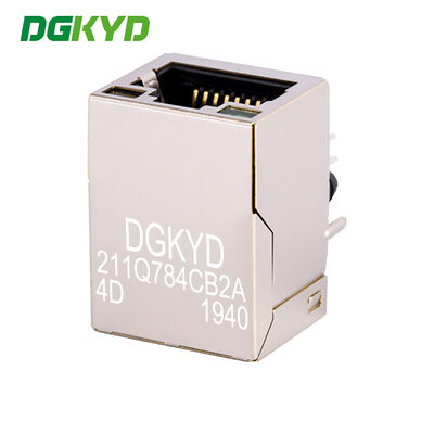 Industrial-Grade Gigabit RJ45 Ethernet Connector with Built-in Magnetics for High Performance Networking