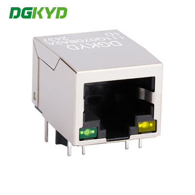 10PIN RJ45 Transformer With Light And Shielding Gigabit Ethernet RJ45 Shielded Connector DIP Mount