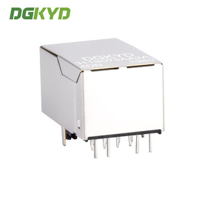 Single Port RJ45 Connector with Transformer 10/100 Base-T RJ45 Jack Modular Jack for Ethernet Network