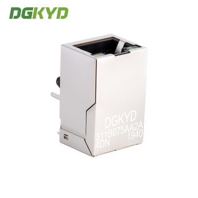Single Port RJ45 Connector with Transformer 10/100 Base-T RJ45 Jack Modular Jack for Ethernet Network