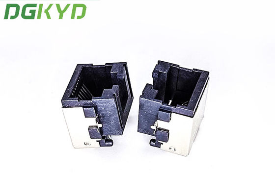 Single Port Tab Up SMD RJ45 Connector Socket With LED Sink Plate 7.5 DGKYDCB751188GWE6SB3009