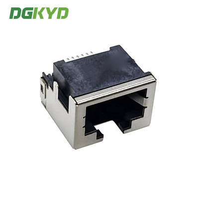 SMD Sinking Plate Type 8P8C Modular Female RJ45 LED Connector DGKYDCB421188GWW6SB1075