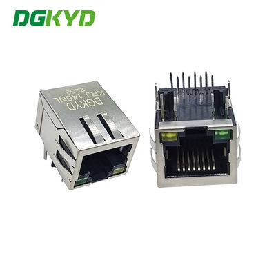 El solo puerto 10/100 BASE-T RJ45 integró el Magnetics Jack, G/Y llevado