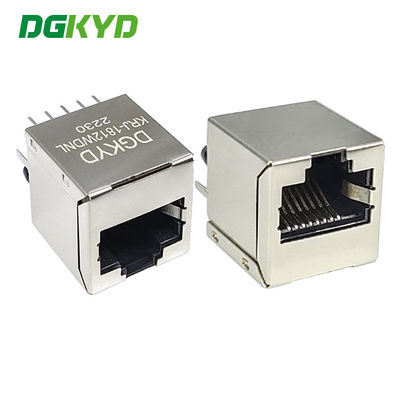 1000 módulo magnético del conector de Ethernet de la base-T, inserción vertical, metal protegido