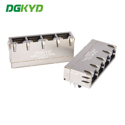 Interfaz Ethernet de conector de red Gigabit 4 Gang RJ45 KRJ-2513NL