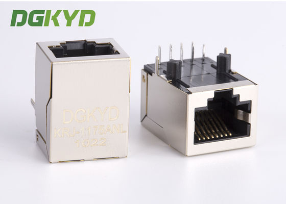 Magnetics Jack modular, solo conector de cable portuario de la red Rj45 de 100 megabits RJ45