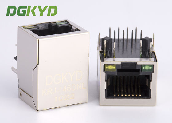 El megabit del proveedor Cat5 de China integró el conector hembra magnético del conector RJ45