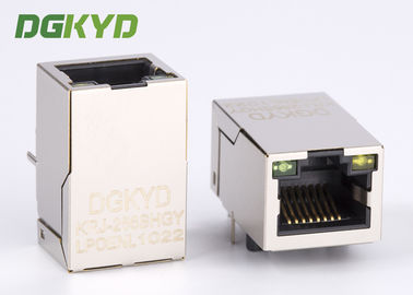 Solo poder portuario de Tab Up Cat 5 del escudo sobre Ethernet RJ45 Jack With modular G/Y LED