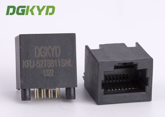 Entrada superior de 180 grados Ultrathin Rj45 Conector de cable Ethernet enchufe KRJ-52T8811SNL