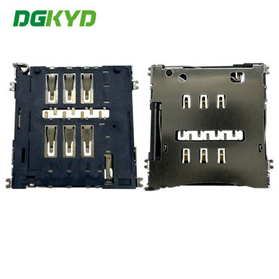 Titular de tarjeta MICRO-SIM NO-PUSH 1.50H Titular de tarjeta 6PIN Titular de tarjeta telefónica DGKYDSIM15H6A6A2Y3WS286