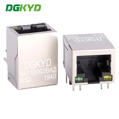 RJ45 Puerto de conector de red de 100 Mbps toma de 8P8C superficie de ventana compacta DGKYD1A11B002BA2A1D