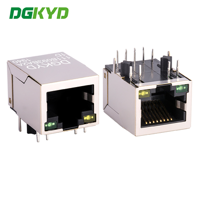 Puerto Ethernet RJ45, puerto único, todo incluido con luces, 8PIN DIP con filtro DGKYD111B093BA2A1D