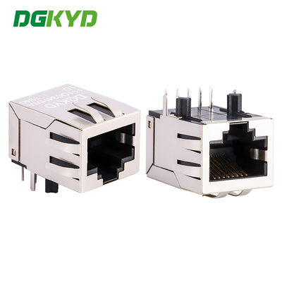 Interfaz 1000BASE Gigabit conector RJ45 enchufe de puerto de red RJ45 con blindaje y sin luz DGKYD111Q034HWA1D