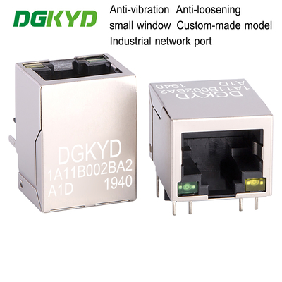 RJ45 Puerto de conector de red de 100 Mbps toma de 8P8C superficie de ventana compacta DGKYD1A11B002BA2A1D