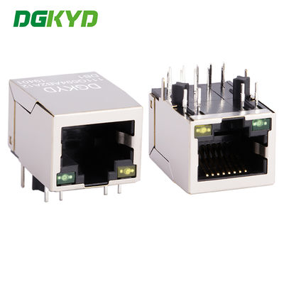 Conector RJ45 con transformador integrado 10G incorporado con luz y blindaje DGKYD111Q594AB2A12DB1