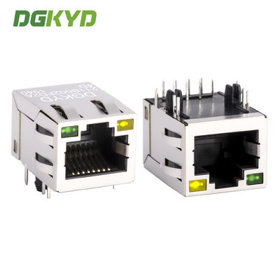 Conector de puerto de red RJ45 con transformador integrado de 100 Mbps incorporado y luz DGKYD211B002FD2A4D