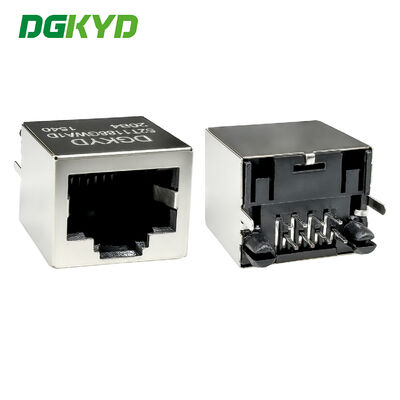 Conector vertical RJ45 sin blindaje de banda de luz 6U interfaz de pin plano DGKYD52T1188GWA1D20B4