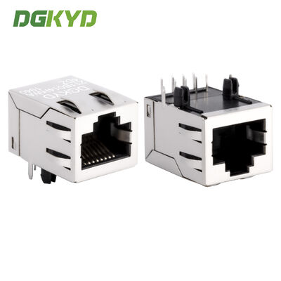 Conector de puerto de red RJ45 transformador integrado de 100 Mbps sin luz y ala DGKYD211B014HWA4DZ