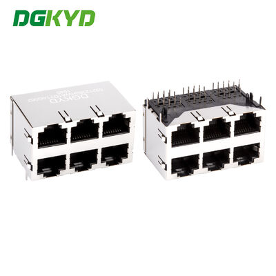 Conector Ethernet RJ45 sin espaciador, conector 2X3, Ethernet Industrial DGKYD59212388HWA1DY1AG062